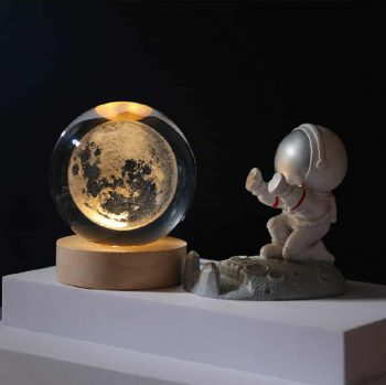 3D Carved Luminous Moon System